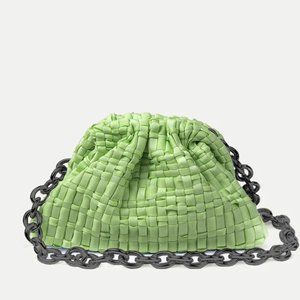 Veronica Beard Maria La Rosa Mini Gam Clutch Bag Pistachio Shoulder Bag NWT 325
